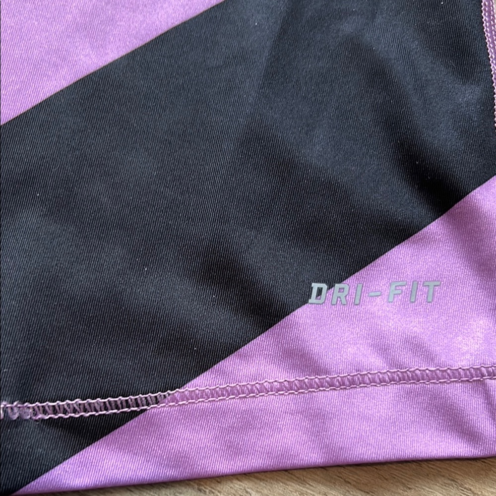 Nike Purple & Black Striped Racerback Tank - Picture 3 of 4